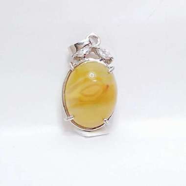 Liontin Batu Akik Natural Anggur Pacitan / Agate Motif Unik 03