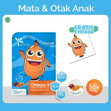 Youvit Omega-3 isi 7 pcs Vitamin Mata dan Otak Anak