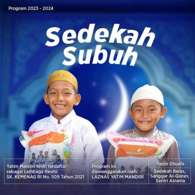 Yatim Mandiri - Sedekah Subuh 25000