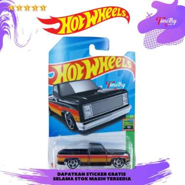Hot Wheels 83 Chevy Silverado Hitam List HW Slammed Pickup