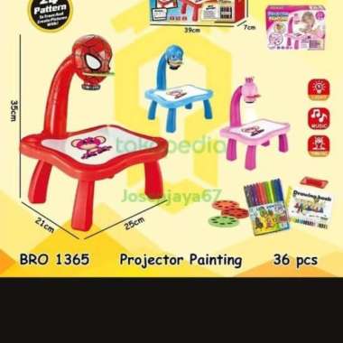 mainan edukasi menggambar projektor painting
