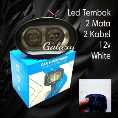 Lampu Tembak Sorot Tambahan - 12v Mobil Motor - 2 Mode / 3 Mode 2kabel / 1 mode