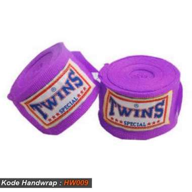 HANDWRAP MUAYTHAI MERAH TWINS, BANDASI BOXING, BANDIT TINJU PROMO Ungu Tua