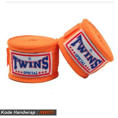 HANDWRAP MUAYTHAI MERAH TWINS, BANDASI BOXING, BANDIT TINJU PROMO Orange