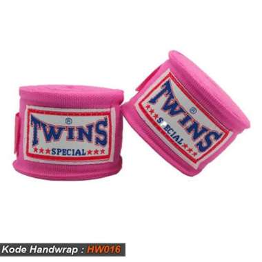 HANDWRAP MUAYTHAI MERAH TWINS, BANDASI BOXING, BANDIT TINJU PROMO Pink