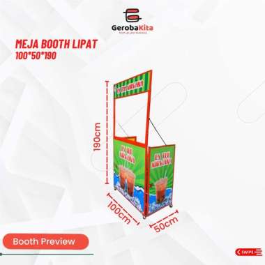Meja Lipat 100x50x190
