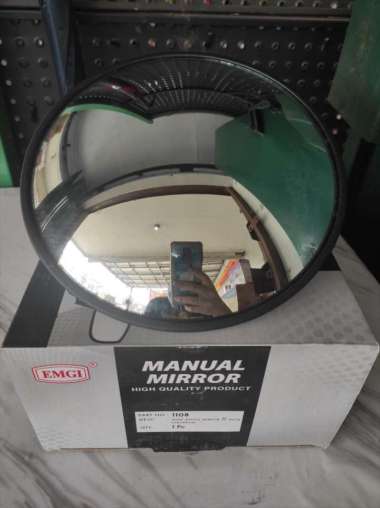 Kaca Spion Mirror Bulat 8 Inci Inch Cembung Truk Mobil EMGI 1108