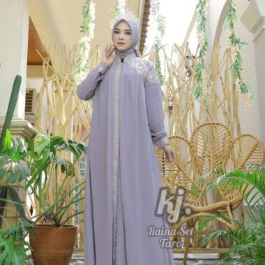 gamis pesta khadijah mode Raina set Free hijab Sampai Jumbo Jumbo Taro