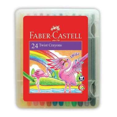 Twist Crayon 24 Warna / Crayon Putar 24 Warna Faber Castell Multicolor
