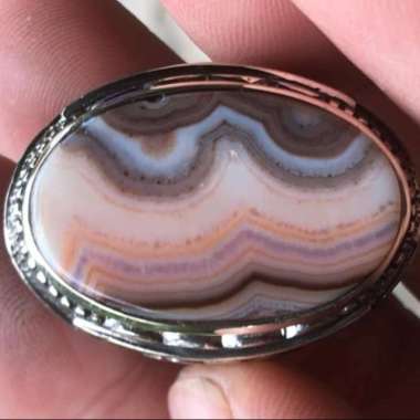 Akik Cincin Batu Natural Motif Gambar Huruf Arab Lafadz ALLAH Antik 6