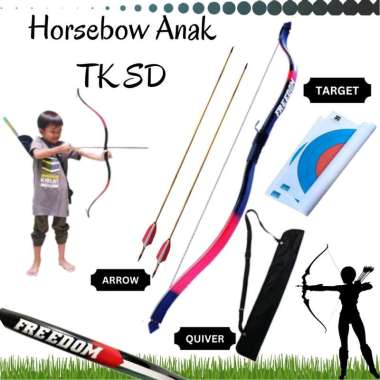 Busur Panah Panahan Horsebow Motif Anak TK SD