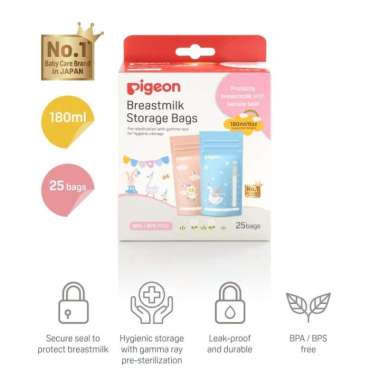 Pigeon Breastmilk Store Bags 180ml/6oz 25bags