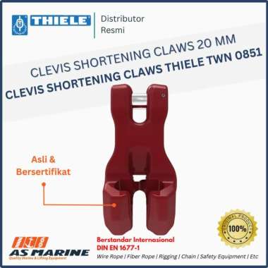 Clevis Shortening Claw with Pin Coupling 20 mm THIELE TWN 0851