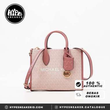 Tas MICHAEL KORS SPEEDY MONOGRAM BLACK DUFFLE BAG WITH LONG STRAP 100%  ORIGINAL - HYPESNEAKER.ID