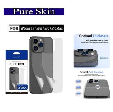 Back Screen Protector iPhone 15 Pro Max 15 Pro ARAREE Pure Skin iPhone 15
