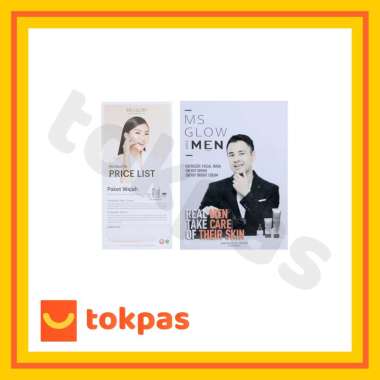 Brosur Price List Produk MS Glow / Katalog MS Glow Brosur MS Glow Men
