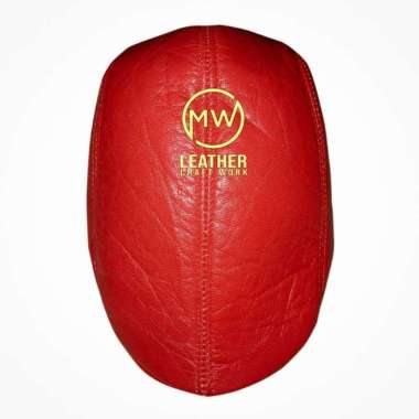 MIVASO Topi pet kulit asli Garut pria | topi kodok kulit asli Merah