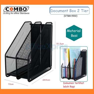 Rak Box File Kantor 2 Tier / Rak Dokumen layer / Document Rack / File Tray Organizer Meja / Rak Peny