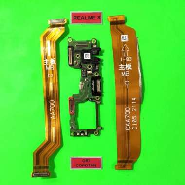 FLEXIBLE UI FLEXIBLE LCD PLUS KONEKTOR CAS REALME 8 ORIGINAL COPOTAN