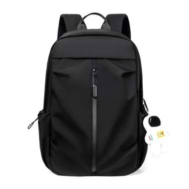 Tas Ransel Backpack Sekolah / Kuliah / Tas Ransel Laptop 13 - 15.6 Inch HITAM