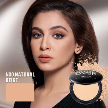 ️MAKE OVER Powerstay Matte Powder Foundation 12 g Bedak Padat N30 Natural Beige