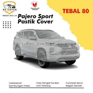 Sarung Mobil Pajero Sport Plastik Cover Mobil Pajero lama Transparan