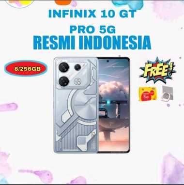 INFINIX 10 GT PRO 5G 8/256GB ( RAM 8GB DAN INTERNAL 256GB ) - GARANSI RESMI BLACK