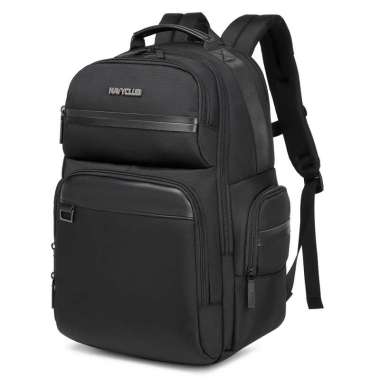 Navy Club Tas Ransel Laptop Cedro - Backpack Daypack Up to 15 Inch Tas Pria Wanita Black