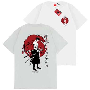 SAKAZUKI Kaos Baju Anime RORONOA ZORO MANGA ONE PIECE V2 PUTIH XXL