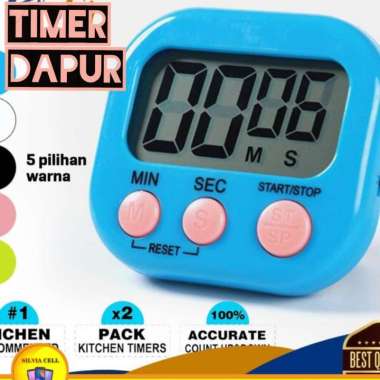 Digital Kitchen Timer Masak Magnet Jam Alarm Stopwatch Dapur