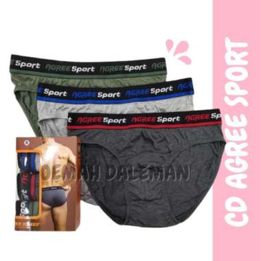 AGREE SPORT CELANA DALAM PRIA MERK AGREE SPORT SEMPAK LAKI LAKI M