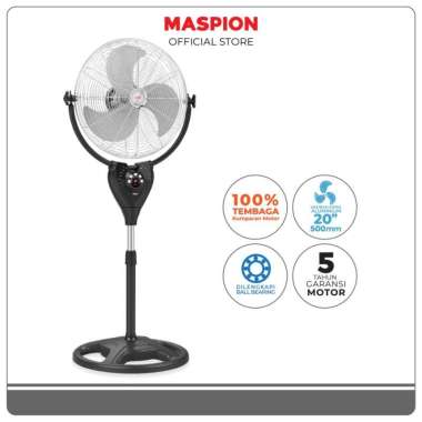 Maspion Kipas Angin Berdiri Stand Fan 20 In Remot PW 2001 RC PW2001 RC