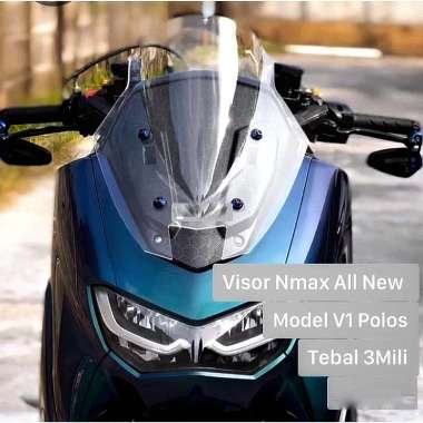 Windshield Visor Nmax New Model TDR V1 Tebal 3 Mili smoke 3mm