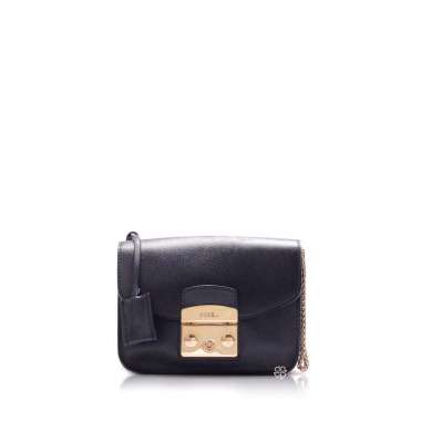 Furla Mini Metropolis Pochette in Navy