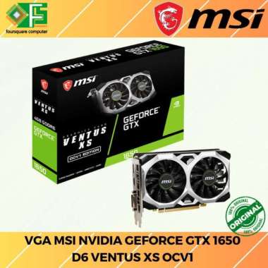 VGA MSI nVidia GeForce GTX 1650 D6 VENTUS XS OC V1 128 Bit Resmi
