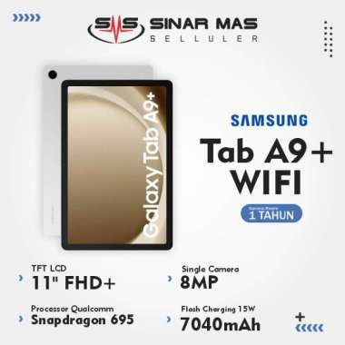 Samsung Galaxy Tab A9+ WIFI ONLY [4GB/64GB | 8GB/128GB] Garansi Resmi RAM 8/128GB Silver