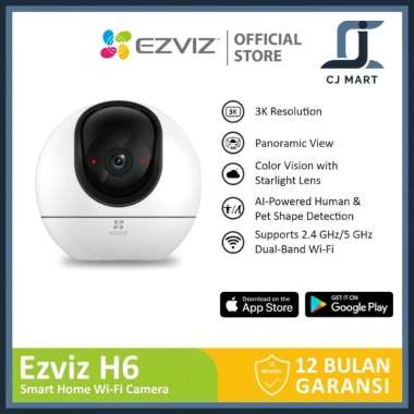 Ezviz H6 5Mp 3K Wifi IP Camera CCTV Indoor colour night vision