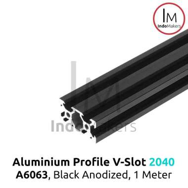 Aluminium Profile / Extrusion A6063 V Slot 2040 Linear Rail Black