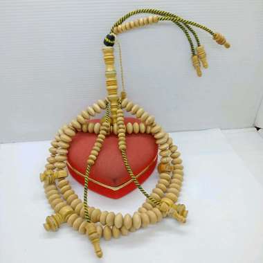 tasbih tijani kayu kemuning gading benang rajut h359