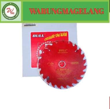 Bull circular saw blade red premium 7 inch mata gergaji 7"x24Tx20mm