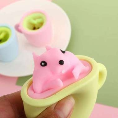 Mainan Anak Squishy Pop up Lucu / Squishy Anti stress CANGKIR