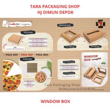 DRAGON WINDOW BOX Kotak Kemasan karton Half 34x25