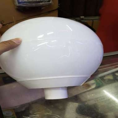 Lampu Taman 10†Mika Plastik Bulat Putih Susu Genlite No Dlx No Kaca