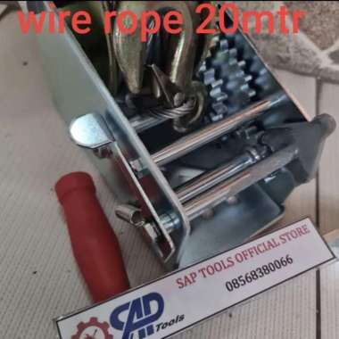 hand winch 3500lbs katrol sling baja 1500kg wire rope winch