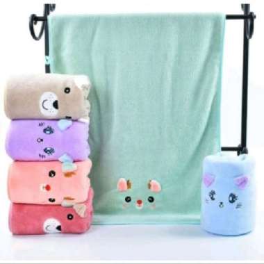 HANDUK BAYI MICROFIBER 50x100cm/HANDUK BAYI PREMIUM Hijau