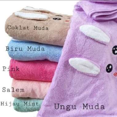 HANDUK BAYI MICROFIBER 50x100cm/HANDUK BAYI PREMIUM Merah