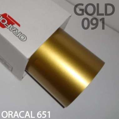 Stiker Vinyl Sticker Oracal 651 Emas Gold Doff Matte Doft Mate