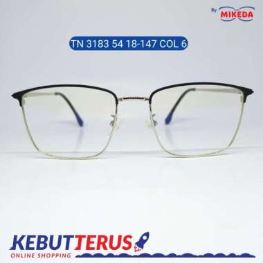 Mikeda-FRAME KACAMATA TN 3183 54 18-147 C6 + LENSA(MINUS/CYLINDER) PHOTOCHROMIC