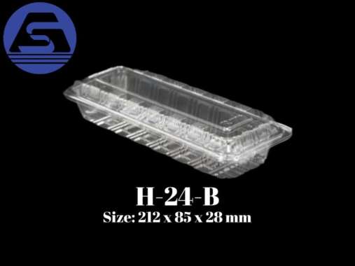 Japanpack/ Container/ Mika Plastik H-24-B Transparan - 100 Pcs