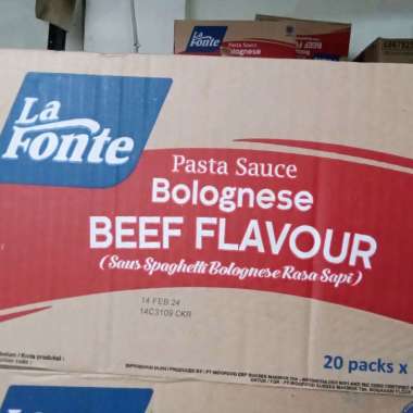 Saus Bolognese La Fonte 20 pack x 315 gram / saus pasta bolognese dus